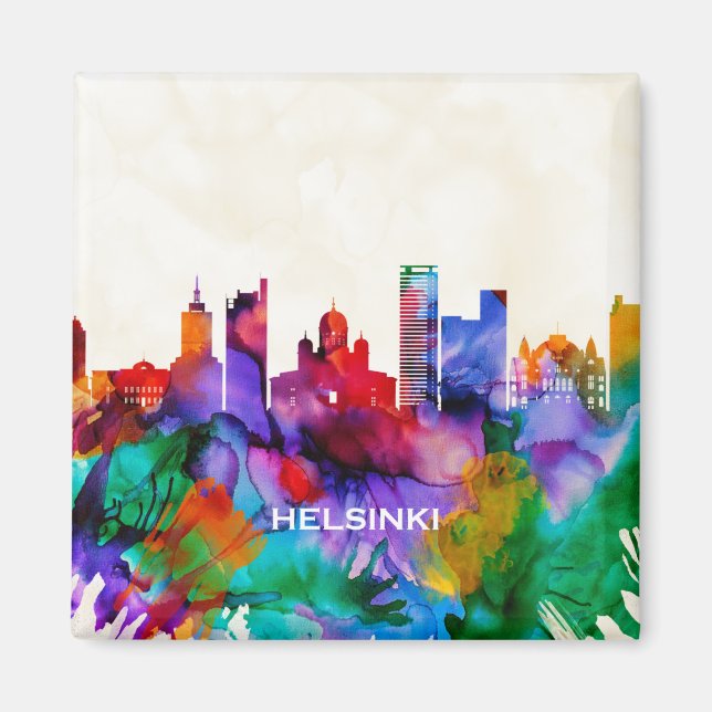 Skyline von Helsinki Magnet (Vorne)