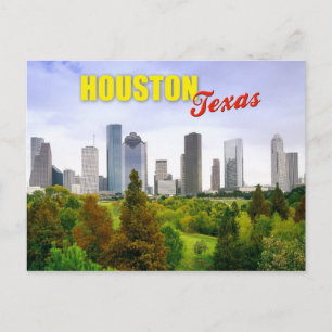 Skyline von Houston, Texas Postkarte