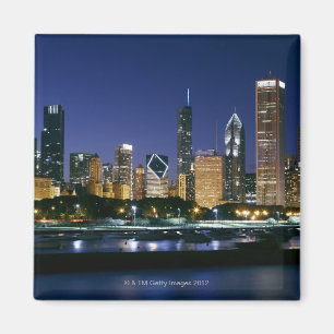 Skyline von im Stadtzentrum gelegenem Chicago Magnet