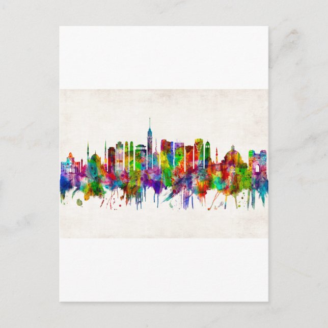 Skyline von Kairo Ägypten Feiertagspostkarte (Vorderseite)