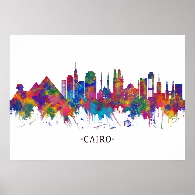 Skyline von Kairo Egypt Poster (Vorne)