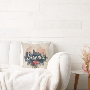 Skyline von Louisville Kentucky USA Kissen