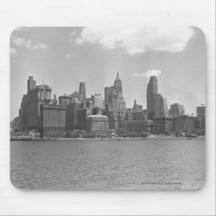 Skyline von Manhattan New York USA B&W Mousepad