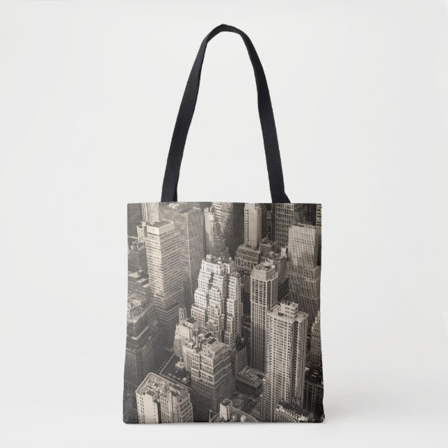 Skyline von Manhattan, schwarz-weiße Luft. (Vorderseite)