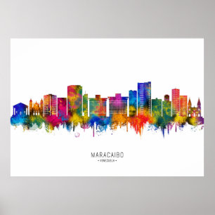 Skyline von Maracaibo Venezuela Poster