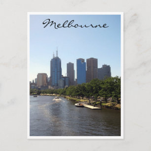 Skyline von Melbourne Postkarte