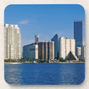 Skyline von Miami, Florida Getränkeuntersetzer