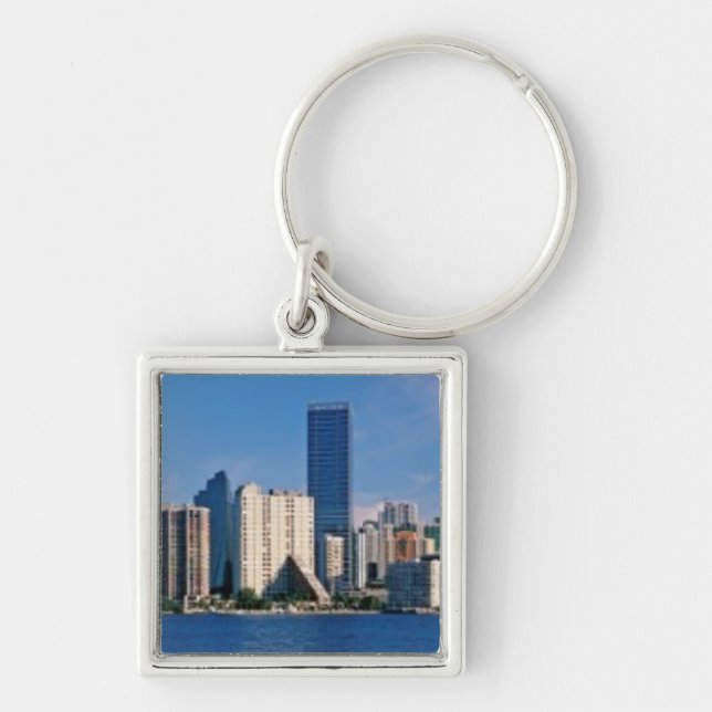 Skyline von Miami, Florida Schlüsselanhänger (Vorne)