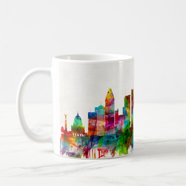Skyline von Montreal Kaffeetasse (Links)