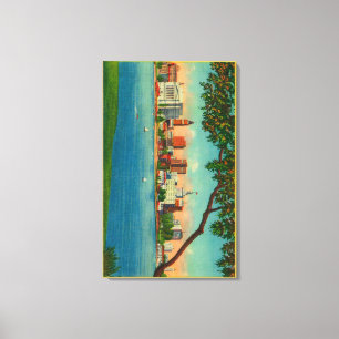 Skyline von Oakland über See Merritt Leinwanddruck