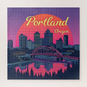 Skyline von Portland Oregon Puzzle