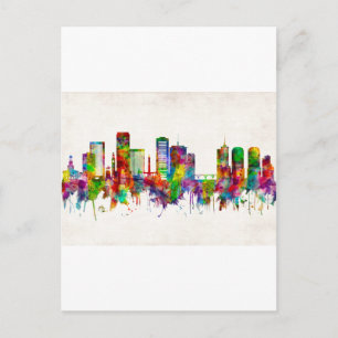 Skyline von Richmond Virginia Feiertagspostkarte