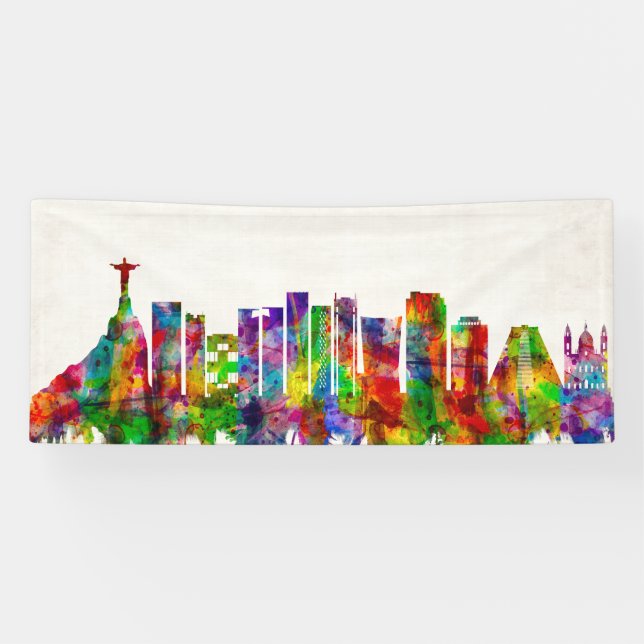 Skyline von Rio de Janeiro Banner (Horizontal)