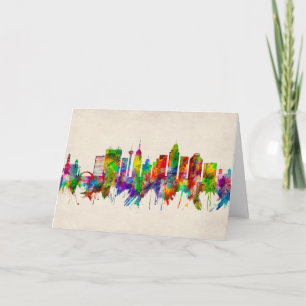 Skyline von San Antonio Texas Feiertagskarte