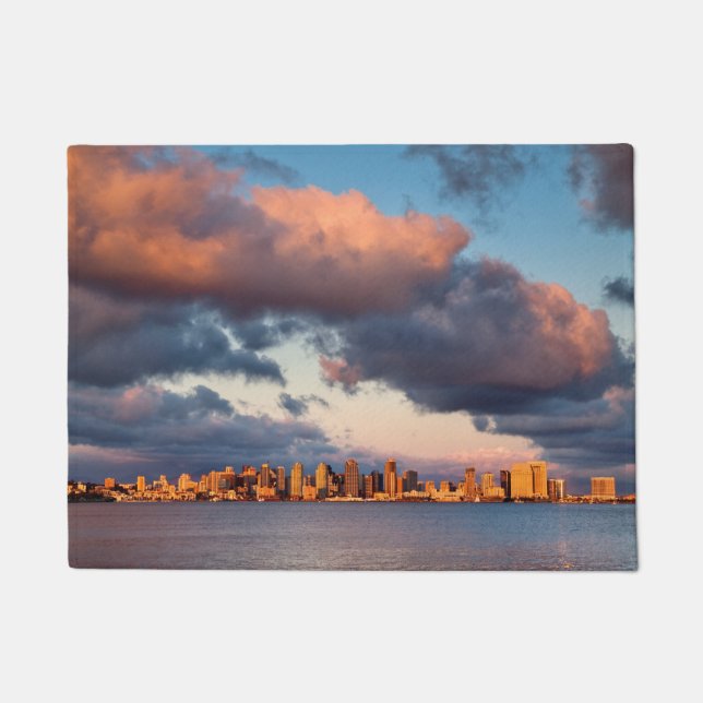 Skyline von San Diego Bay Fußmatte (Vorderseite)