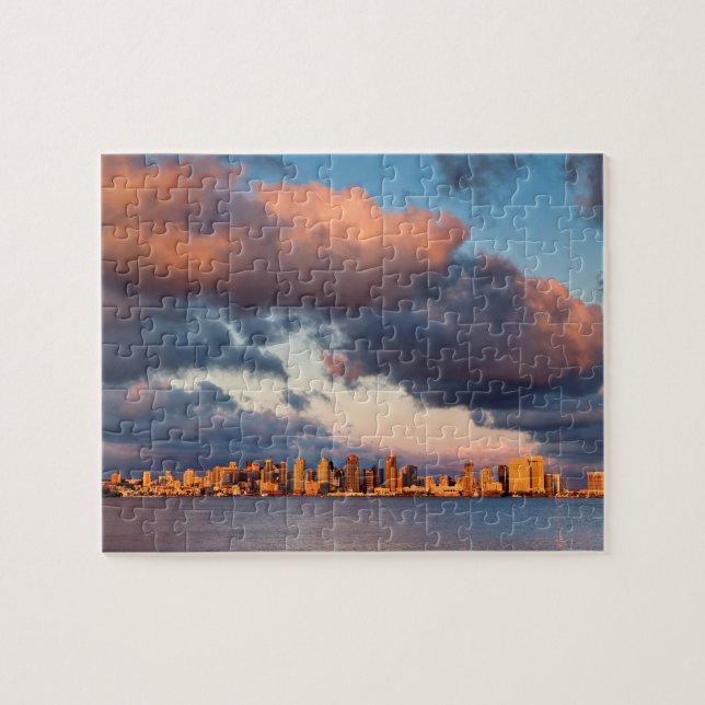 Skyline von San Diego Bay Puzzle (Horizontal)
