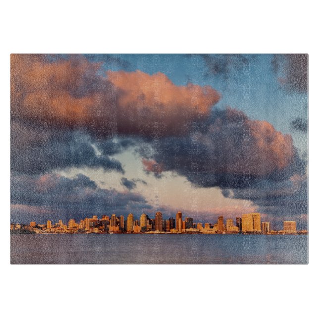 Skyline von San Diego Bay Schneidebrett (Vorderseite)