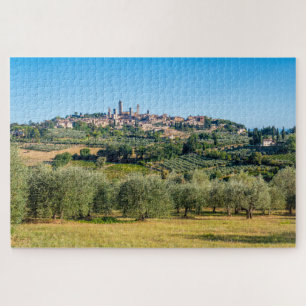 Skyline von San Gimignano, Toskana Puzzle