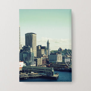 Skyline von Seattle Button