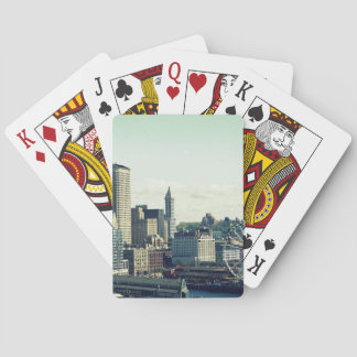 Skyline von Seattle Spielkarten