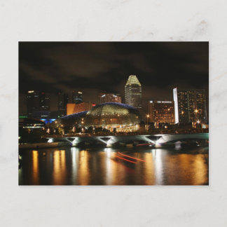 Skyline von Singapur Postkarte