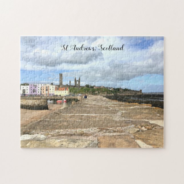 Skyline von St Andrews, Fife, Schottland mit Pier Puzzle (Horizontal)