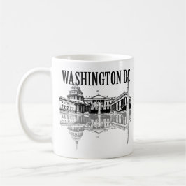 Skyline von Washington Dc Sehenswürdigkeiten Kaffeetasse