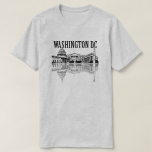 Skyline von Washington Dc Sehenswürdigkeiten T-Shirt
