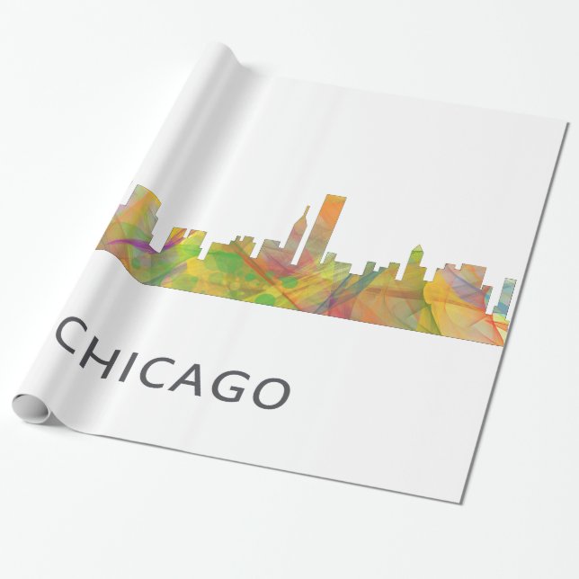 SKYLINE WB1 CHICAGOS, ILLINOIS - GESCHENKPAPIER (Ungerollt)