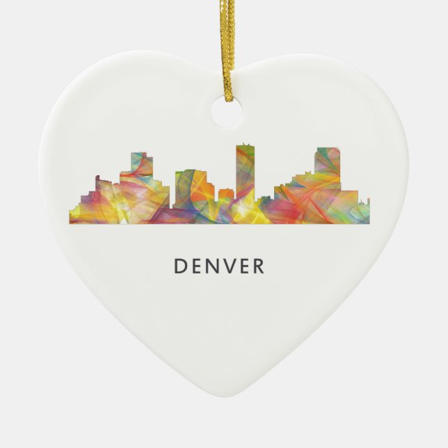 SKYLINE WB1 DENVERS, COLORADO - KERAMIK ORNAMENT (Vorne)