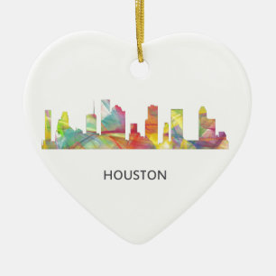 SKYLINE WB1 HOUSTONS TEXAS - KERAMIKORNAMENT
