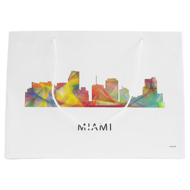 SKYLINE WB1 MIAMIS FLORIDA GROßE GESCHENKTÜTE (Vorderseite)