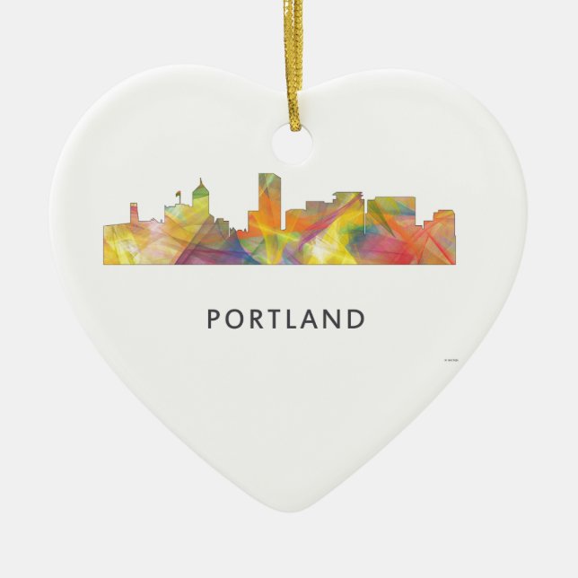 SKYLINE WB1 PORTLANDS OREGON - KERAMIK ORNAMENT (Vorne)