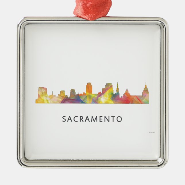 SKYLINE WB1 SACRAMENTOS, KALIFORNIEN - ORNAMENT AUS METALL (Vorne)