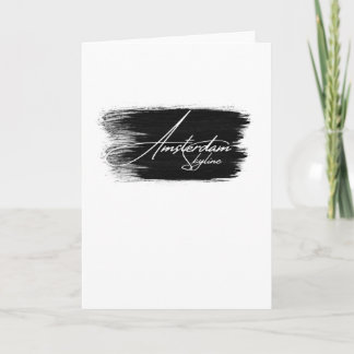 Skyline Writing in Amsterdam Karte