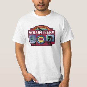 Skyline-zu-d-Meerhinterarbeits-Shirt T-Shirt