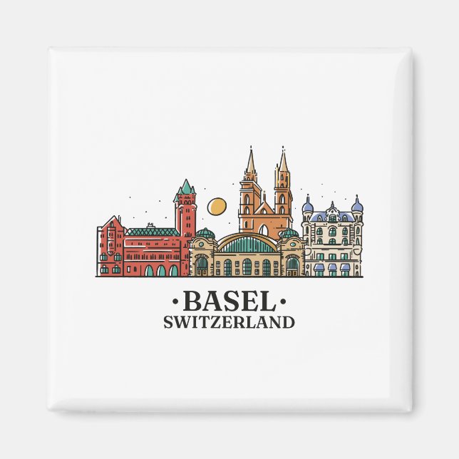 skylinebasel-design magnet (Vorne)