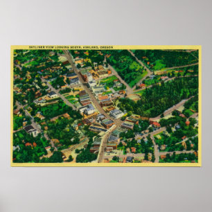 Skyliner-Ansicht mit Blick nach Süden über Ashland Poster