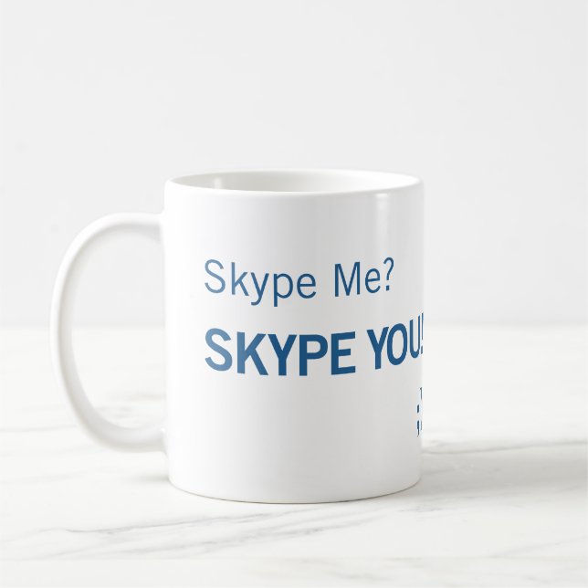 Skype ich Skype Sie Tasse (Links)
