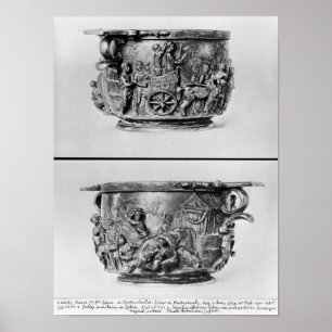 Skyphos, die die konsularische Prozession darstell Poster