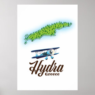 Skyros Griechenland Inselkarte Poster