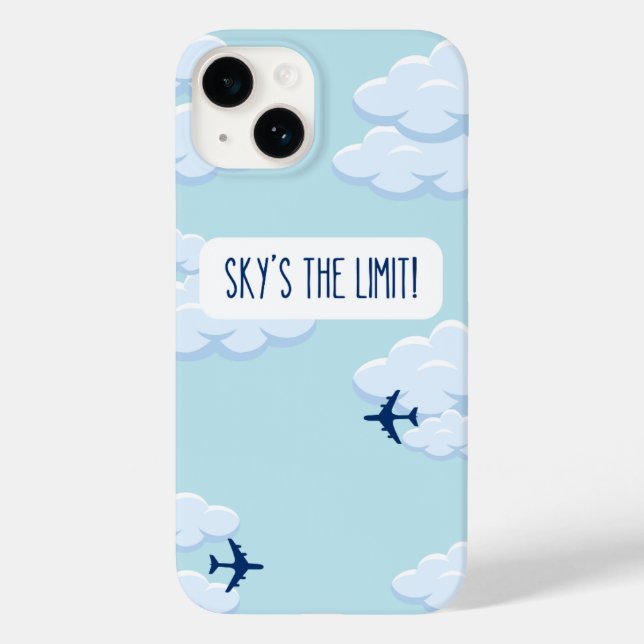 Sky's The Limit – Motivational iPhone 14 Case (Rückseite)