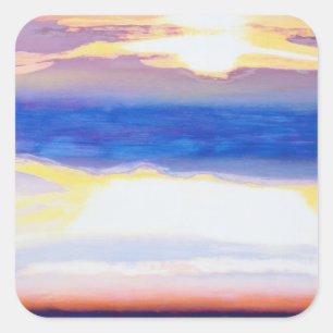 Skyscape Quadratischer Aufkleber