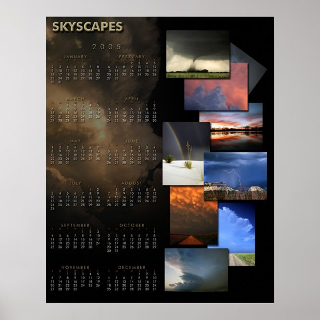 Skyscapes 2005 Kalender Poster (Vorne)