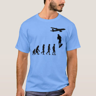 Skysurfing Fallschirmspringen Extremsport Evolutio T-Shirt