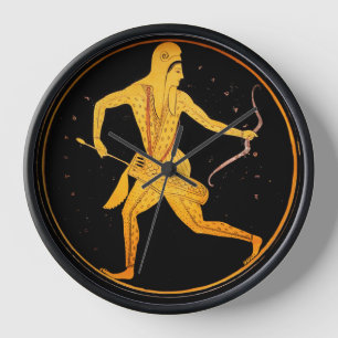 SKYTHIAN ARCHER Tondo griechischer Dachziegel Abbi Uhr