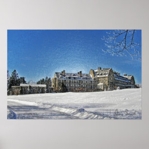 Skytop Häuschen nach dem Schnee-Plakat Poster