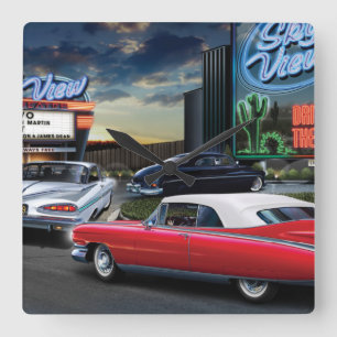 Skyview Antrieb herein Quadratische Wanduhr