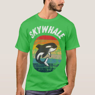 Skywale Retro Sunset Orca Whale T-Shirt