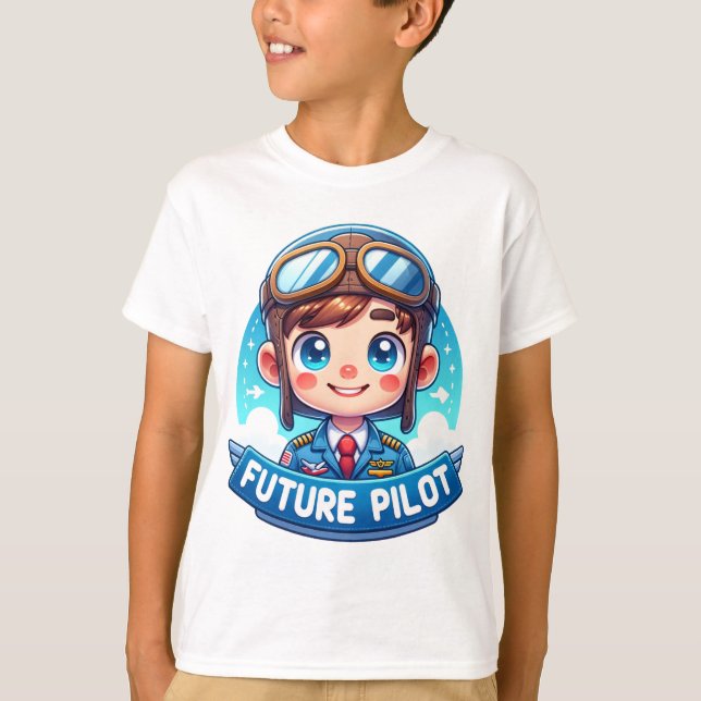 Skyward Dreams: Future Pilot T-Shirt (Vorderseite)